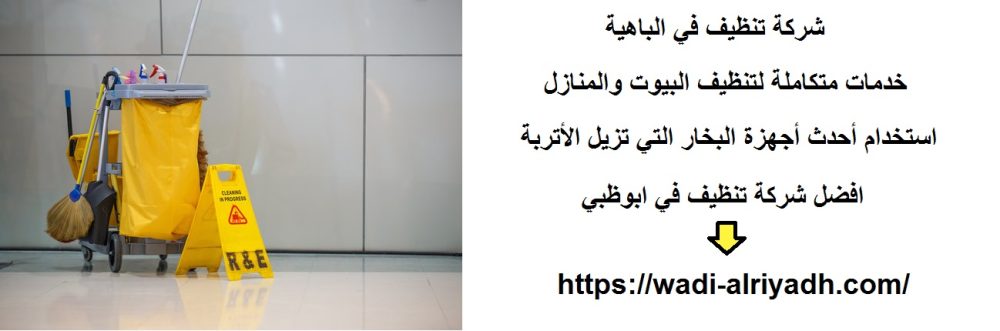 شركة تنظيف في الباهية