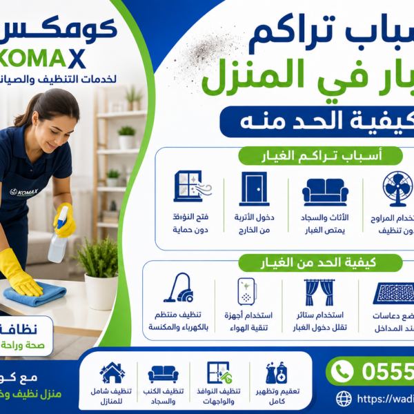 تراكم الغبار في المنزل